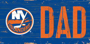 New York Islanders DAD Wood Sign - 6"x12"