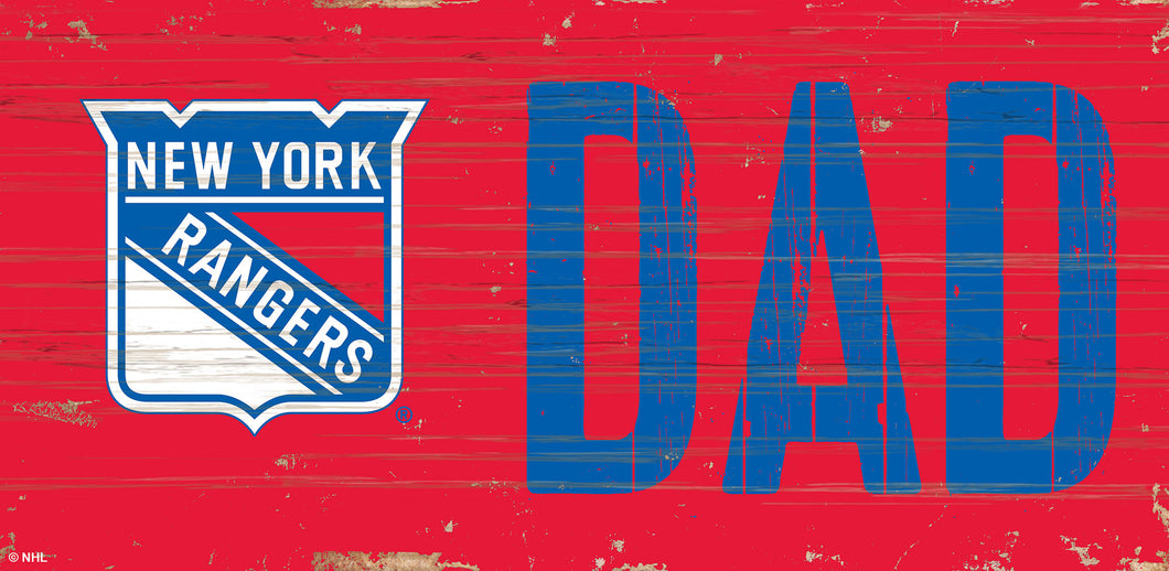New York Rangers DAD Wood Sign - 6