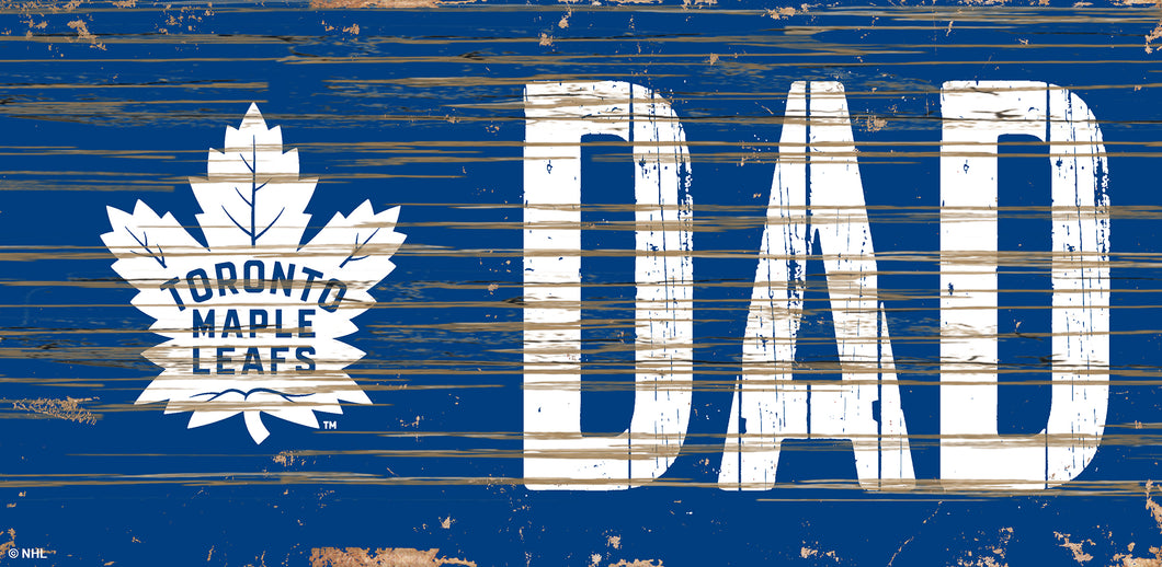 Toronto Maple Leafs DAD Wood Sign - 6