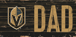 Vegas Golden Knights DAD Wood Sign - 6"x12"