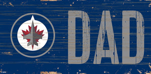 Winnipeg Jets DAD Wood Sign - 6"x12"
