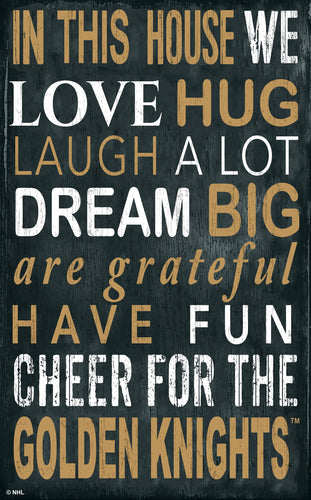 Vegas Golden Knights In This House Sign 