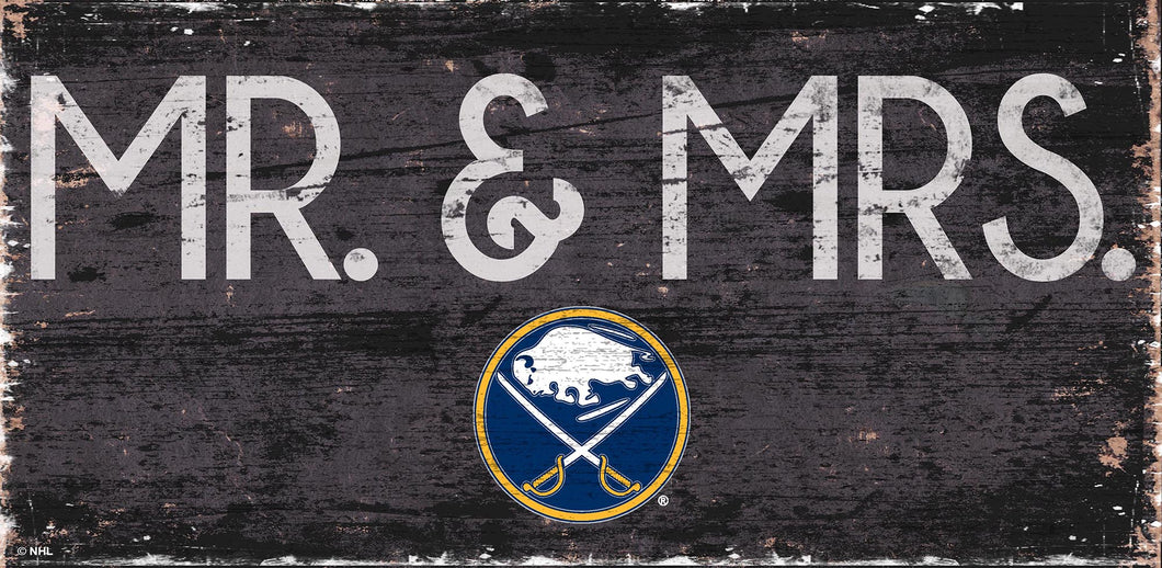 Buffalo Sabres Mr. & Mrs. Wood Sign - 6