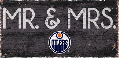 Edmonton Oilers Mr. & Mrs. Wood Sign - 6
