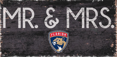 Florida Panthers Mr. & Mrs. Wood Sign - 6