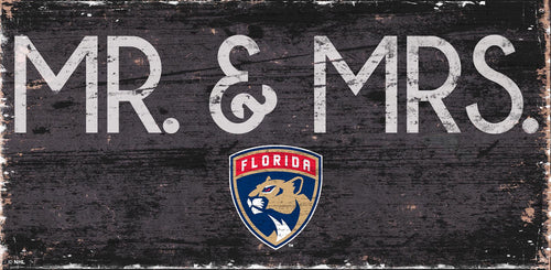 Florida Panthers Mr. & Mrs. Wood Sign - 6