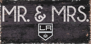 Los Angeles Kings Mr. & Mrs. Wood Sign - 6"x12"