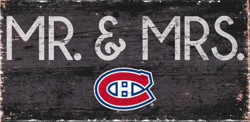 Montreal Canadiens Mr. & Mrs. Wood Sign - 6