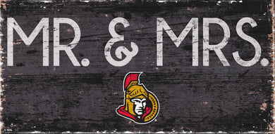 Ottawa Senators Mr. & Mrs. Wood Sign - 6