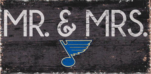 St.Louis Blues Mr. & Mrs. Wood Sign - 6