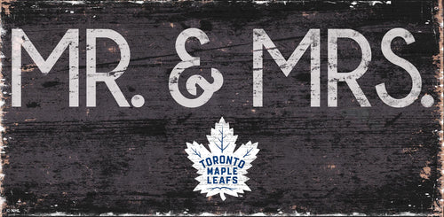 Toronto Maple Leafs Mr. & Mrs. Wood Sign - 6