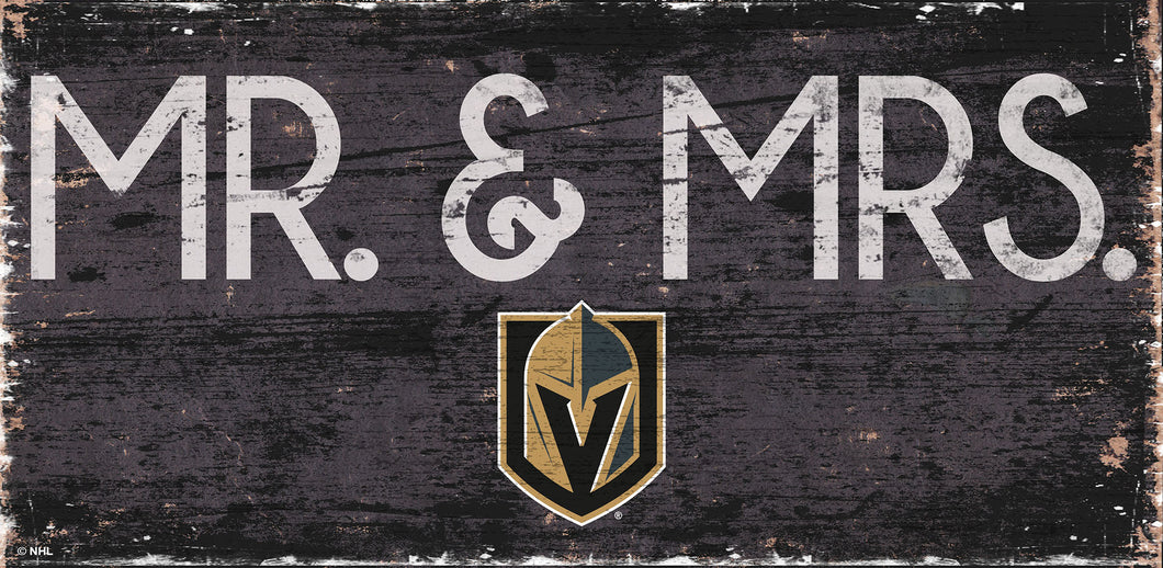 Vegas Golden Knights Mr. & Mrs. Wood Sign - 6