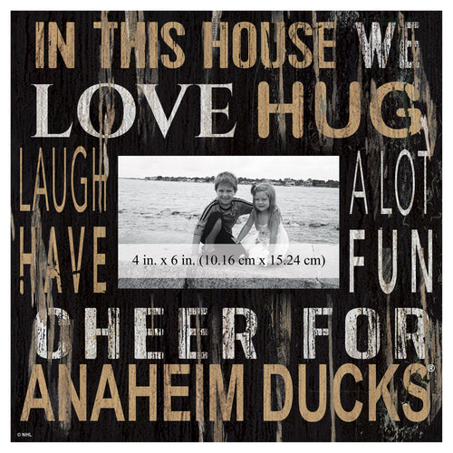 Anaheim Ducks In This House Picture Frame