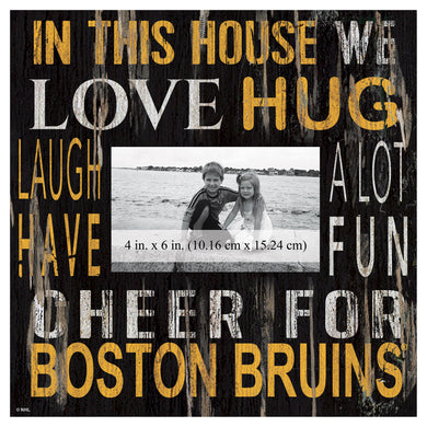 Boston Bruins In This House Picture Frame