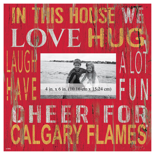Calgary Flames In This House Picture Frame
