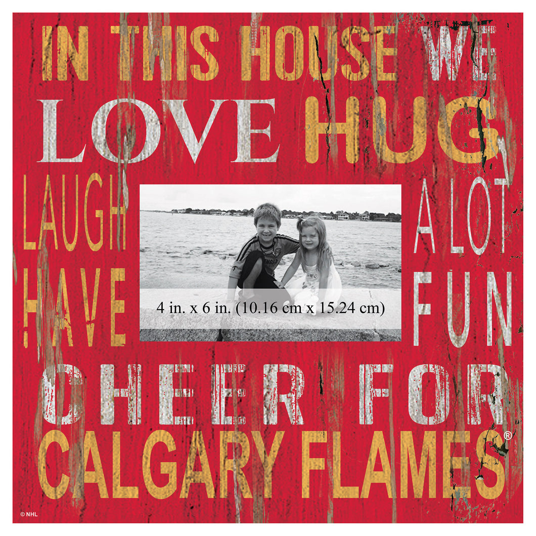 Calgary Flames In This House Picture Frame