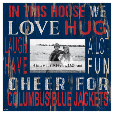 Columbus Blue Jackets In This House Picture Frame