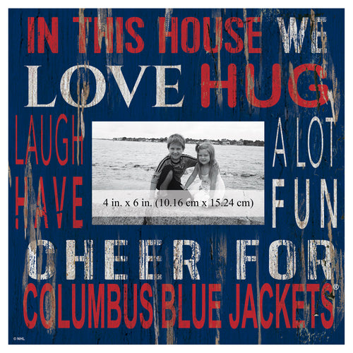 Columbus Blue Jackets In This House Picture Frame