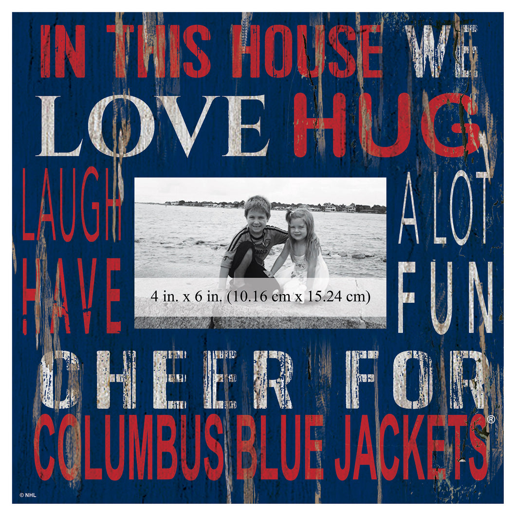 Columbus Blue Jackets In This House Picture Frame