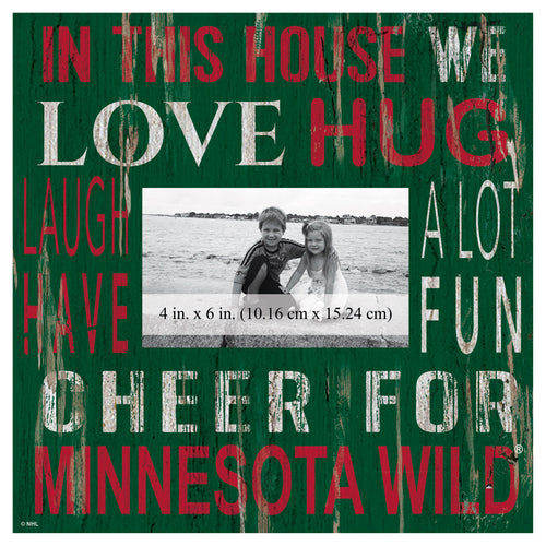 Minnesota Wild In This House Picture Frame