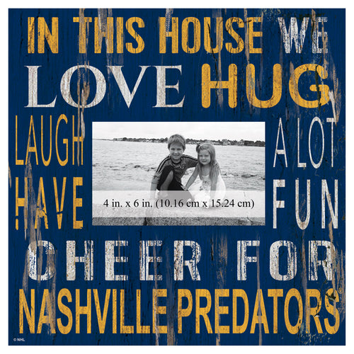 Nashville Predators In This House Picture Frame