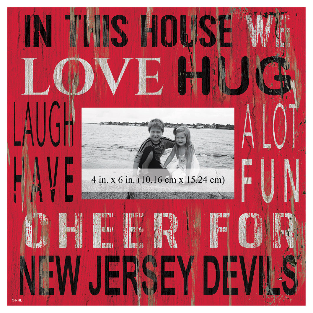 New Jersey Devils In This House Picture Frame