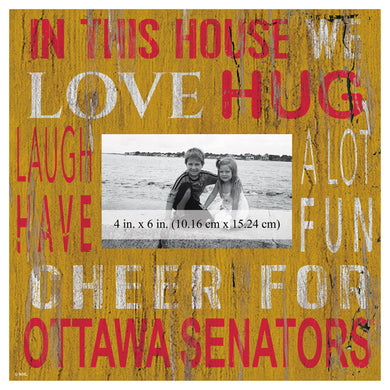 Ottawa Senators In This House Picture Frame