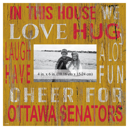 Ottawa Senators In This House Picture Frame