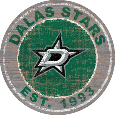 Dallas Stars Heritage Logo Wood Sign - 24