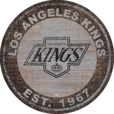 Los Angeles Kings Heritage Logo Wood Sign - 24