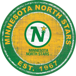 Minnesota Wild Heritage Logo Wood Sign - 24"