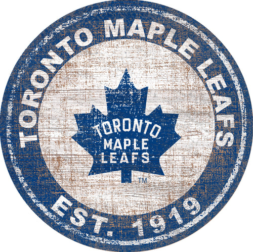 Toronto Maple Leafs Heritage Logo Wood Sign - 24