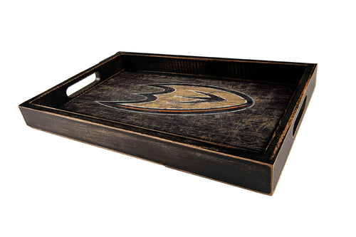 Anaheim Ducks Distressed Team Color Wood Tray