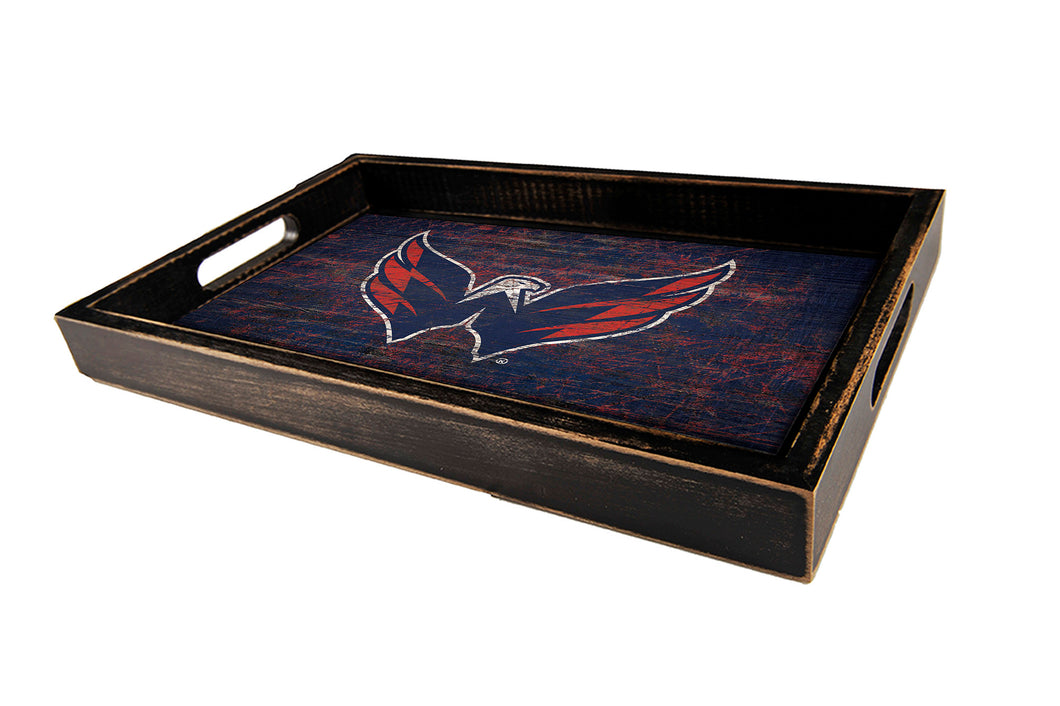 Washington Capitals Distressed Team Color Wood Tray