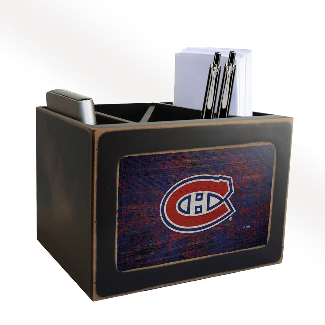 Montreal Canadiens Distressed Desktop Organizer