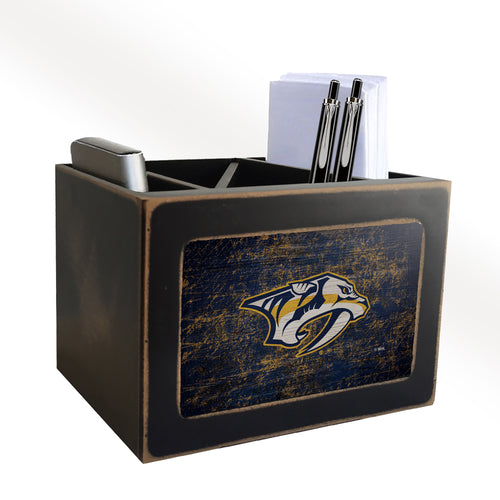 Nashville Predators Distressed Desktop Organizer