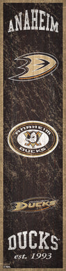 Anaheim Ducks Heritage Banner Wood Sign - 6