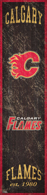 Calgary Flames Heritage Banner Wood Sign - 6