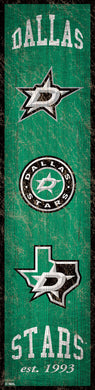 Dallas Stars Heritage Banner Wood Sign - 6