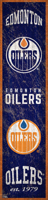 Edmonton Oilers Heritage Banner Wood Sign - 6