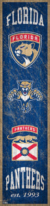 Florida Panthers Heritage Banner Wood Sign - 6"x24"