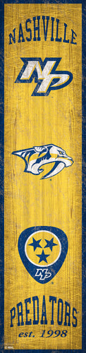 Nashville Predators Heritage Banner Wood Sign - 6
