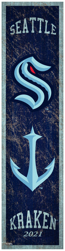 Seattle Kraken Heritage Banner Wood Sign - 6