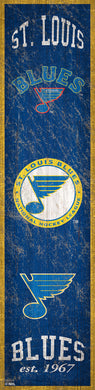 St. Louis Blues Heritage Banner Wood Sign - 6