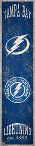 Tampa Bay Lightning Heritage Banner Wood Sign - 6"x24"