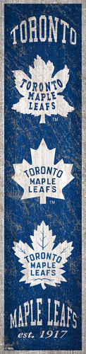 Toronto Maple Leafs Heritage Banner Wood Sign - 6