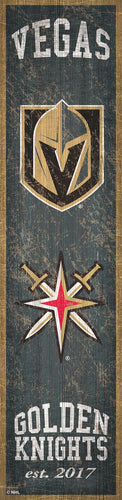 Vegas Golden Knights Heritage Banner Wood Sign - 6