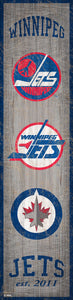 Winnipeg Jets Heritage Banner Wood Sign - 6"x24"
