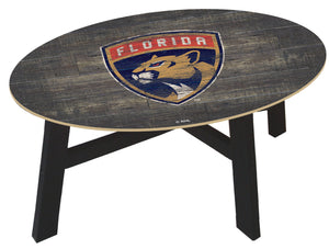 Florida Panthers Distressed Wood Coffee Table