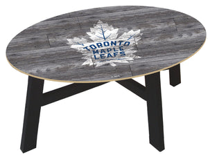 Toronto Maple Leafs Distressed Wood Coffee Table
